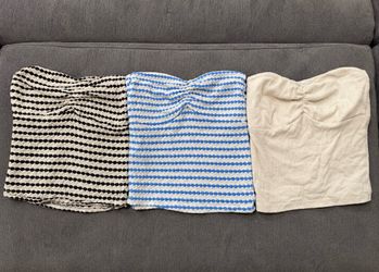 3 Cotton On Tube Tops – Women’s XXS