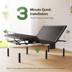 Queen  adjustable bed base