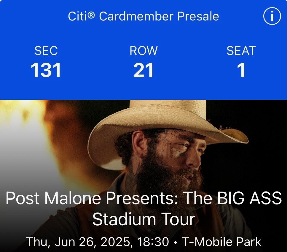 Post Malone & Jelly Roll T-Mobile Park