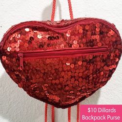 Dillards Sequined Backpack Purse