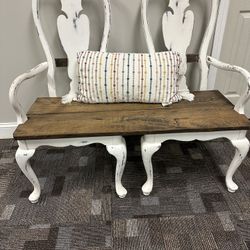 Farmhouse style bench—antique