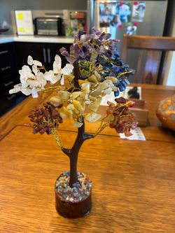 Chakra Crystal Gemstone Wire Tree