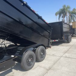 New Dump Trailer 8x12x4 12000lb $6995 Cash Only Not Finance