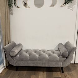 Gray Bedroom Couch 