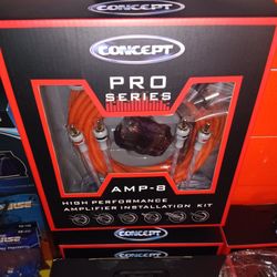Concept Pro Series 8 Gauge Amp Kit Brand New In The Box 