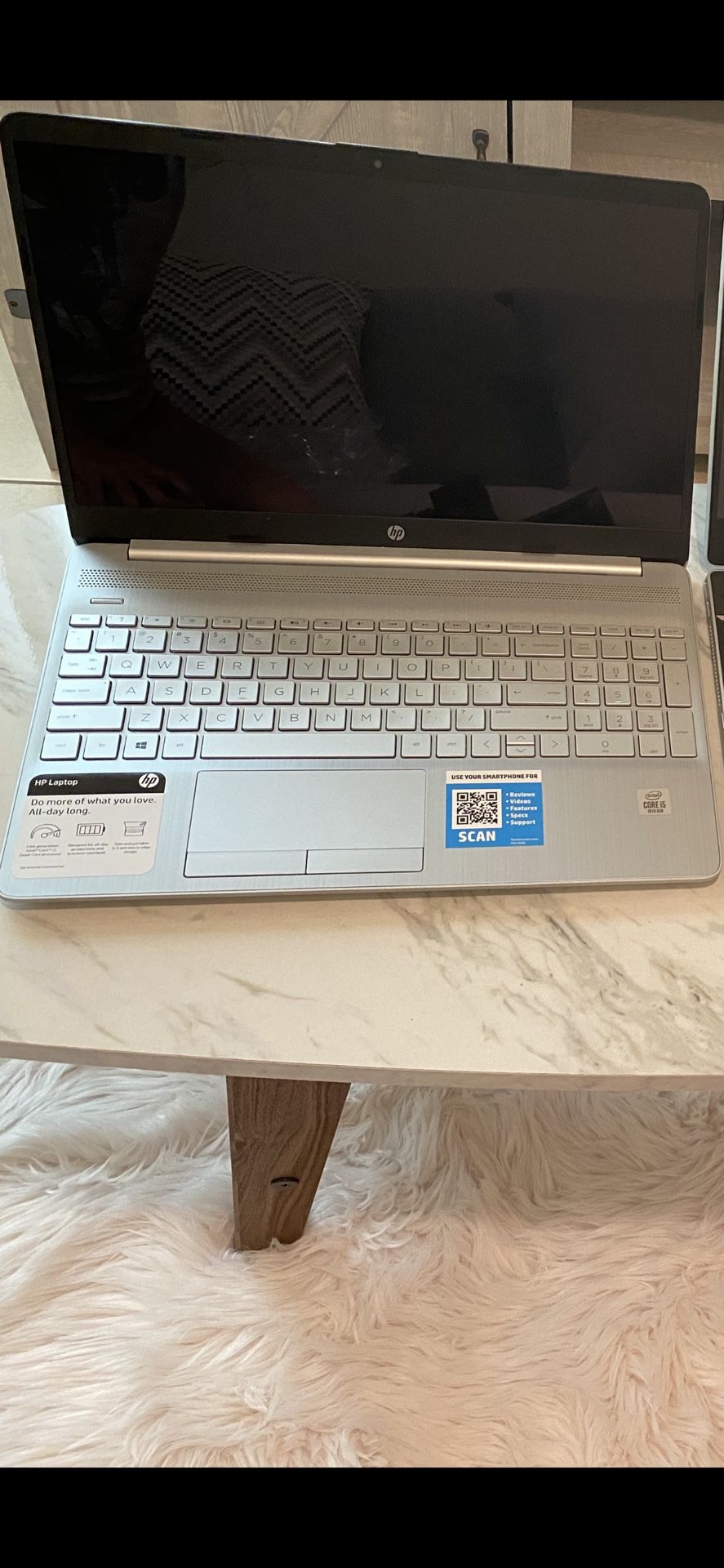 HP 15.6” touch screen laptop