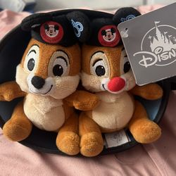 Chip N Dale Plush Disney 