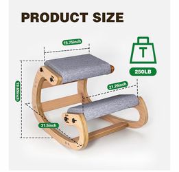 TinyHaven Ergonomic Kneeling Chairs with Wooden Frame