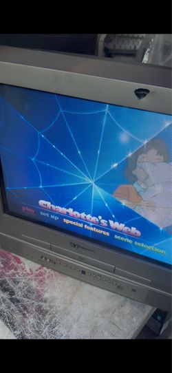 Vintage crt tv dvd combo