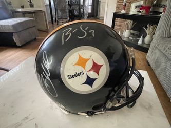 Pittsburgh Steelers greats autographed authentic helmet Big Ben Heinz Ward, Jerome, Bettis etc