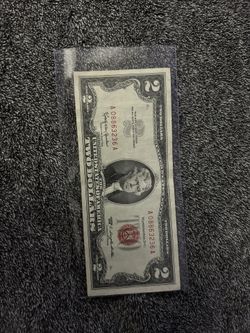 Two Dollar Gold Red Seal Note 