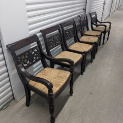 SALE 6 WOODEN CHAIRS $50 MUST GO