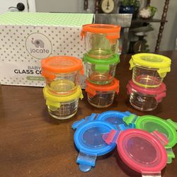 Jocate Glass Baby Food Containers With Kids