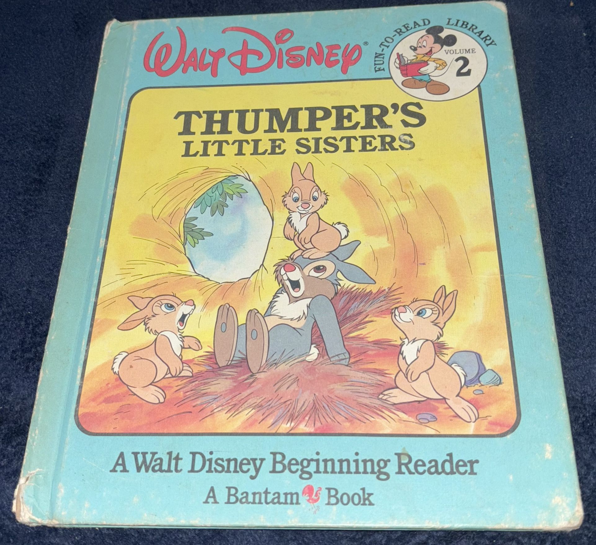 Vintage Walt Disney Thumper's Little Sisters Reader Book hardcover