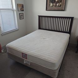 Queen Size Bed & Mattress & Box