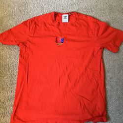Red Adidas T Shirt - Medium