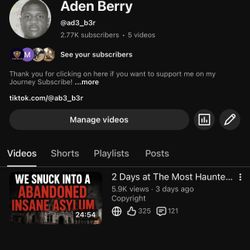 New Up And Coming YouTuber 