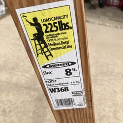 8 Foot Wooden Ladder 