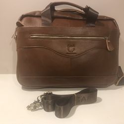 Brand New “Bull Captain” Genuine Soft Leather Laptop Bag / Crossbody Bag / Briefcase