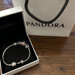 For Mothers Day !!! PANDORA  bracelet /Authentic With Christmas Joy Charm