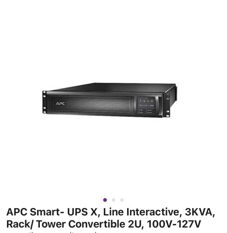 New Sealed APC Smart- UPS X Line Interactive 3K VA Rack/ Tower