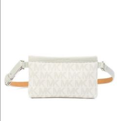 Michael Kors small logo purse wallet white