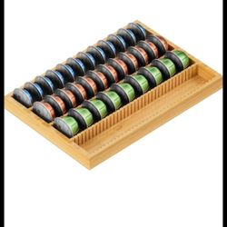 Bamboo Coffee Pod Storage Holder Drawer Insert (21)