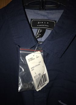 Woven Top/ Navy