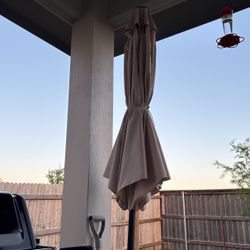 Umbrella With Stand And Weights. 