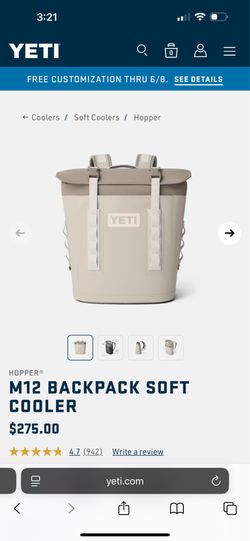 Yeti M12 Cream Backpack Cooler