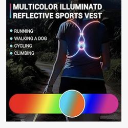 Running Lights For Runners, Reflective Running Vest, Reflective Running Gear Walking Vest For Women, Night Running Gear, Light Up Running Vest, Gifts 