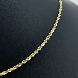 Gold Chain Rope 14K Solid New 