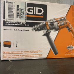 RIGID CORDED 1/2” HEAVY DUTY HAMMER DRILL