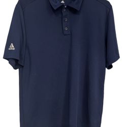 Adidas Men’s Navy Blue Climalite Short Sleeve Polo Shirt Size Medium