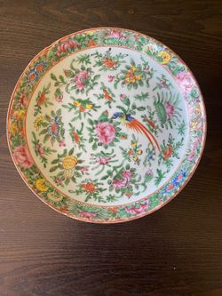 Chinese Rose Medallion 3 Plates