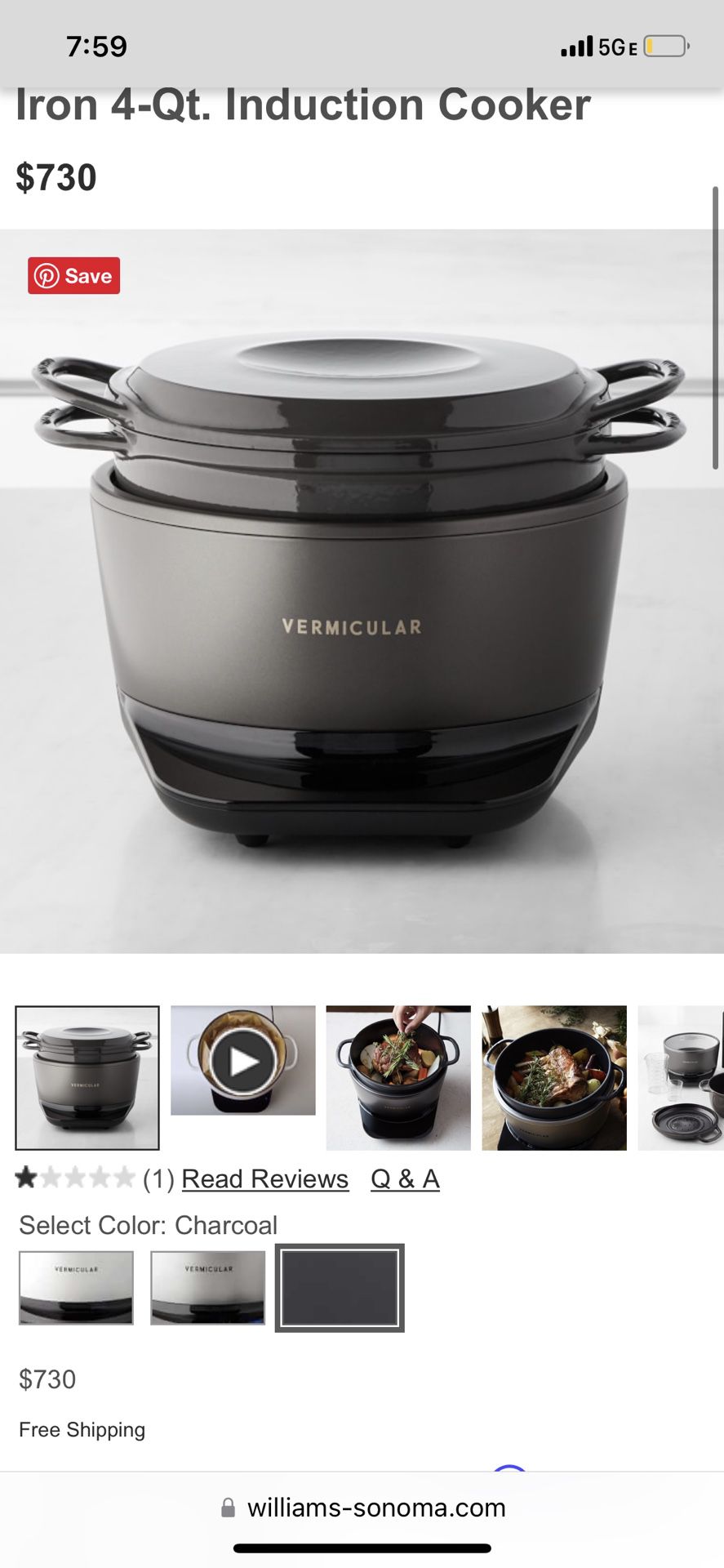Vermicular Musui-Kamado Cast Iron Induction Cooker, 4 Colors on Food52