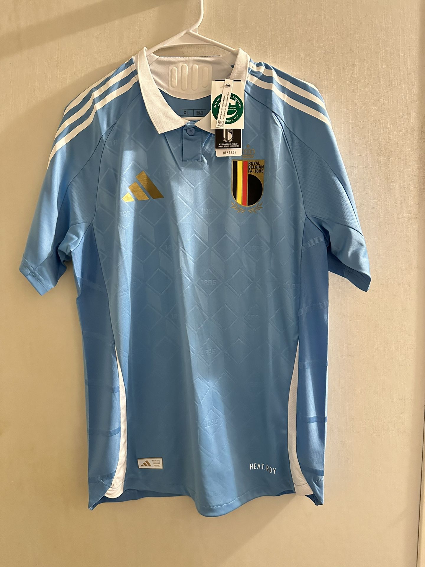 Adidas Belgium 2024 Away Soccer Jersey Player Edition Size XL Slim Fit