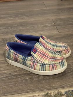 DC Womens Multicolored Slip On Loafer Shoes Size 7