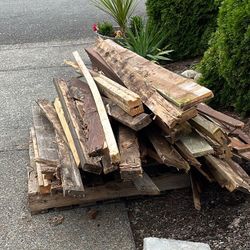 Scrap Old Fence Wood To Burn