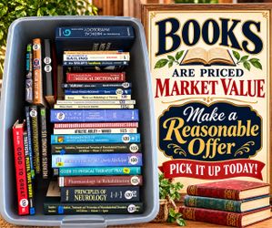Book sale today/upcoming multi – family community garage sale October 16 and 17th