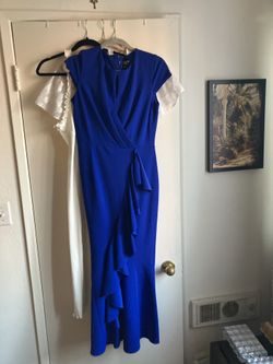 Long Semi Formal Blue Dress Size 6 