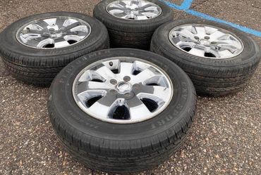 18” CHROME JEEP COMMANDER WRANGLER WE FINANCE RIMS WHEELS TIRES GRAND CHEROKEE SET