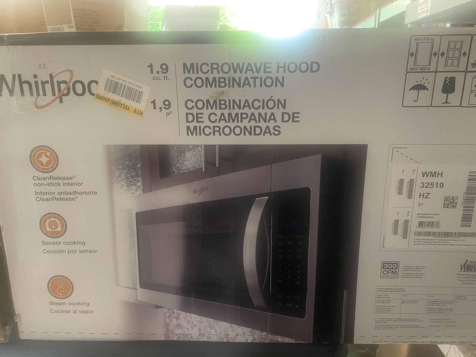 Whirlpool Microwave 