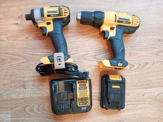DeWalt 20V Atomic Drill + Impact Kit w/ Battery & Charger