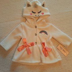 UNICORN COAT WITH HOODIE 3-6 MONTHS 