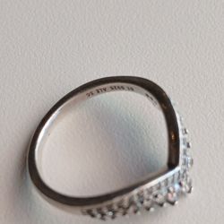 Pandora Pear Halo Ring Size 7 