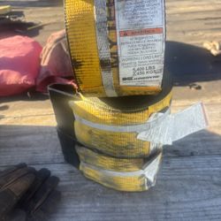 3 - 4in Straps 30ft 5600lbs Each