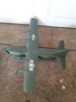 Vintage plastic plane large scale