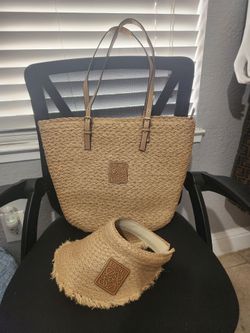 Tote Bag and visor hat
