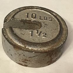 Vintage Weight 10 Lbs. For Collection 